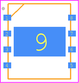 TC4420EMF - Microchip PCB footprint - Small Outline No-lead - Small Outline No-lead - TC4420EMF