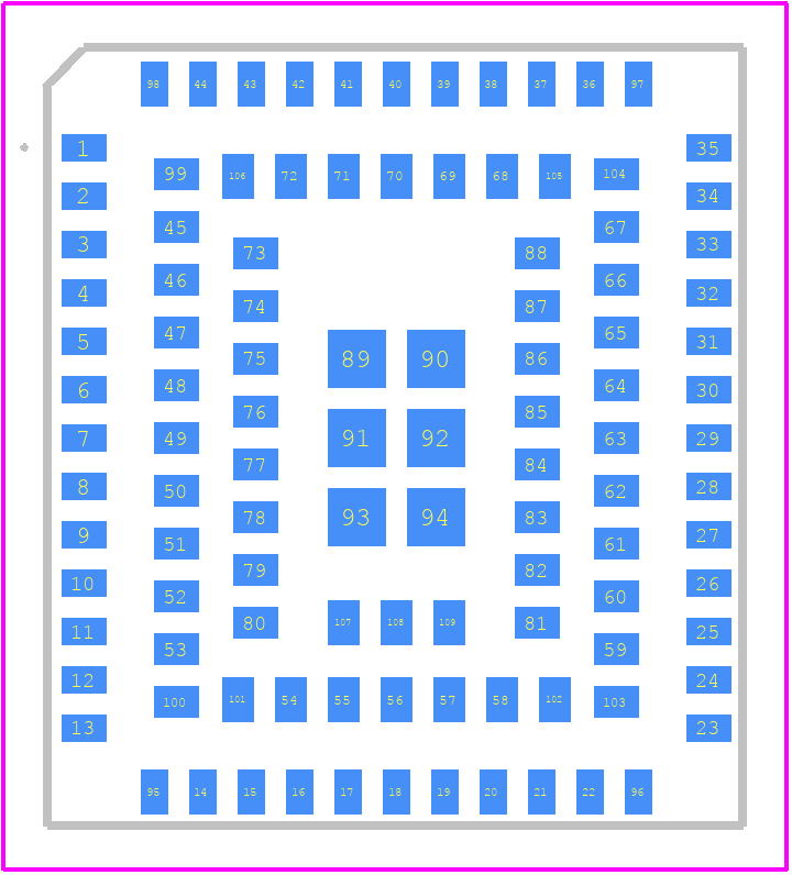 EG800QEULC-N03-SNNSA - Quectel PCB footprint - Other - Other - 17.7 mm x 15.8 mm x 2.4 mm