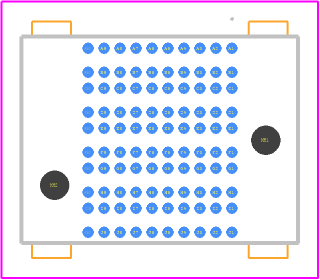 SEAM8-10-S02.0-S-10-3 - SAMTEC PCB footprint - Other - Other - SEAM8-10-S02.0-S-10-3