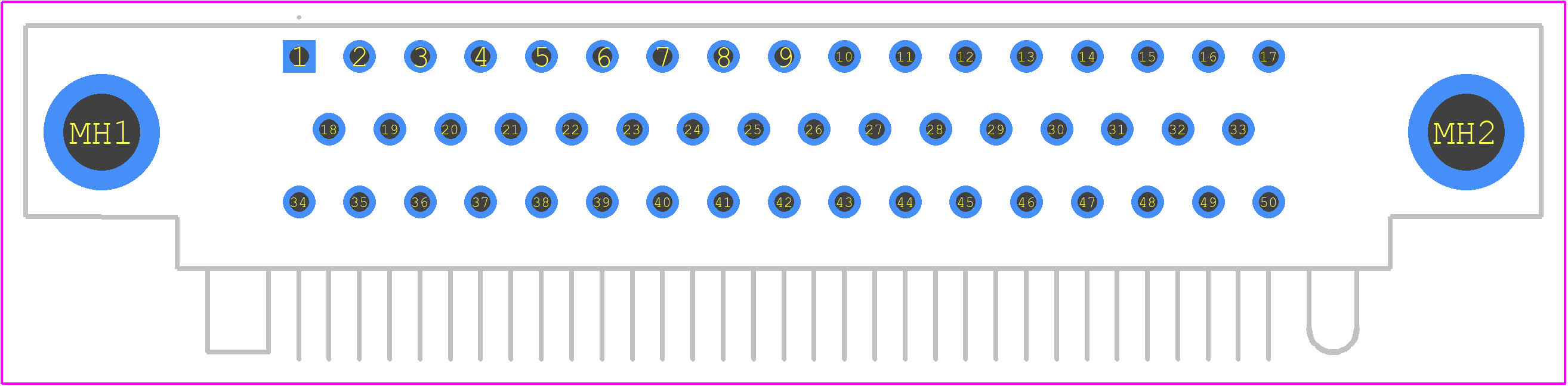 WG50SOR9J - Molex PCB footprint - Other - Other - WG50SOR9J-1