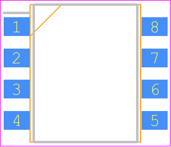 icplw137 - Isocom PCB footprint - Small Outline Packages - Small Outline Packages - SOP-8W