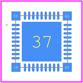 DSPIC33CK64MP503-E/M5 - Microchip PCB footprint - Other - Other - 36-Lead Ultra Thin Plastic Quad Flat, No Lead Package (M5) - 5x5 mm Body [UQFN] With Corner Anchors_2022