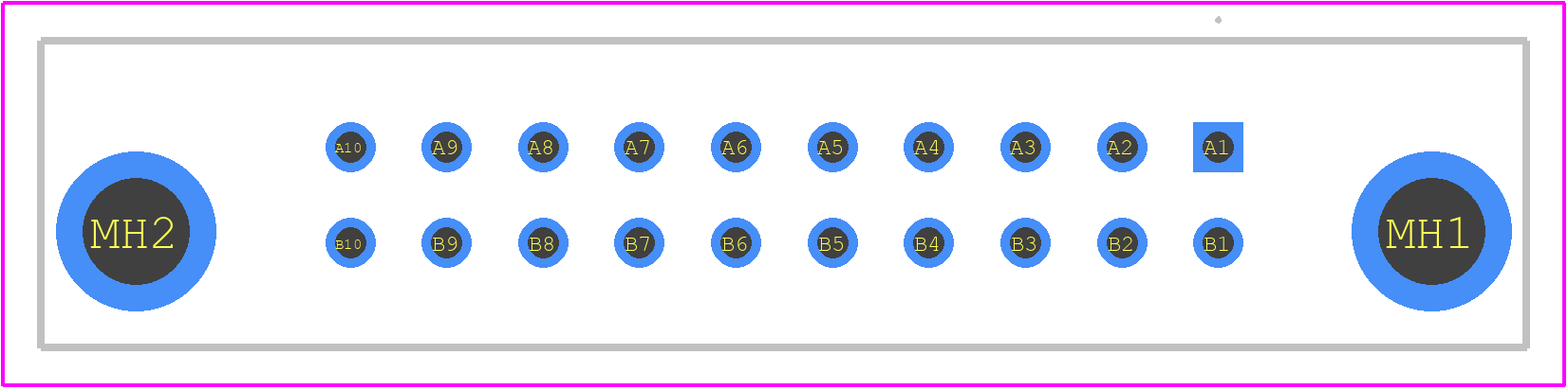 PCN10C-20S-2.54DSA(52) - Hirose PCB footprint - Other - Other - PCN10C-20S-2.54DSA(52)-1