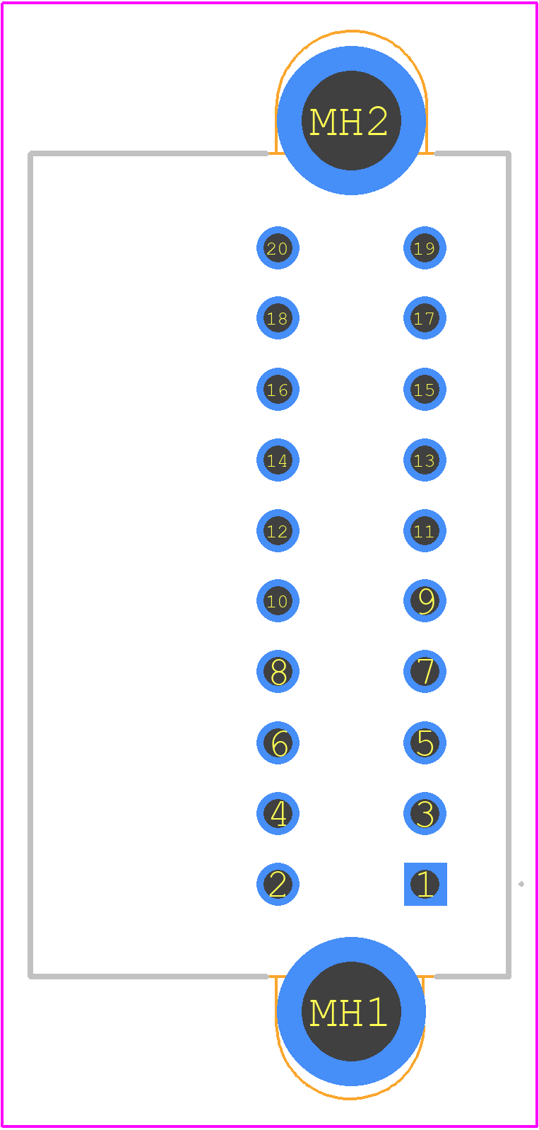 174977-1 - TE Connectivity PCB footprint - Other - Other - 174977-1-1