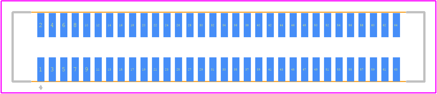 71439-0064 - Molex PCB footprint - Other - Other - 71439-0064-1