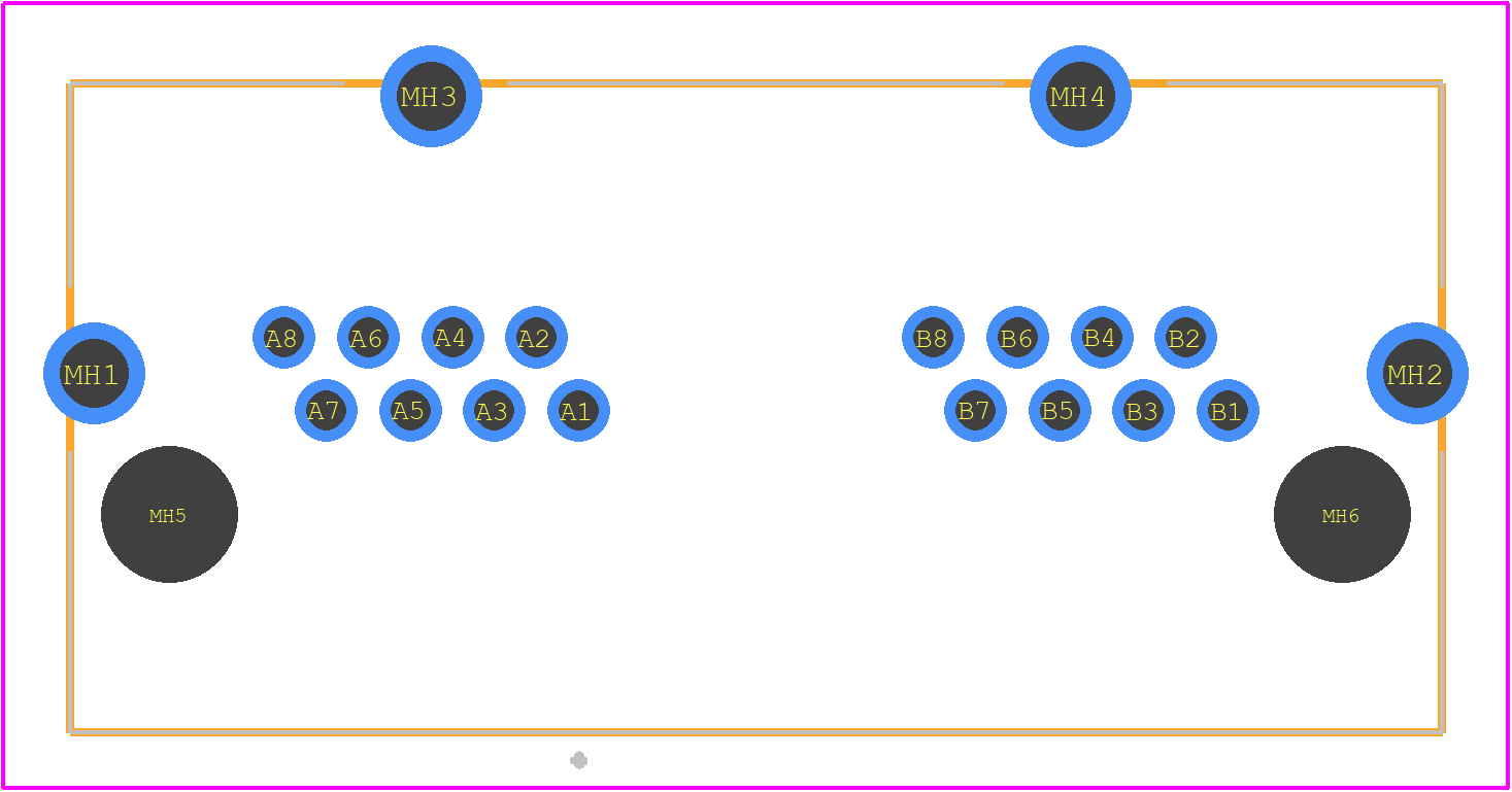 6116522-3 - TE Connectivity PCB footprint - Other - Other - 6116522-3-1