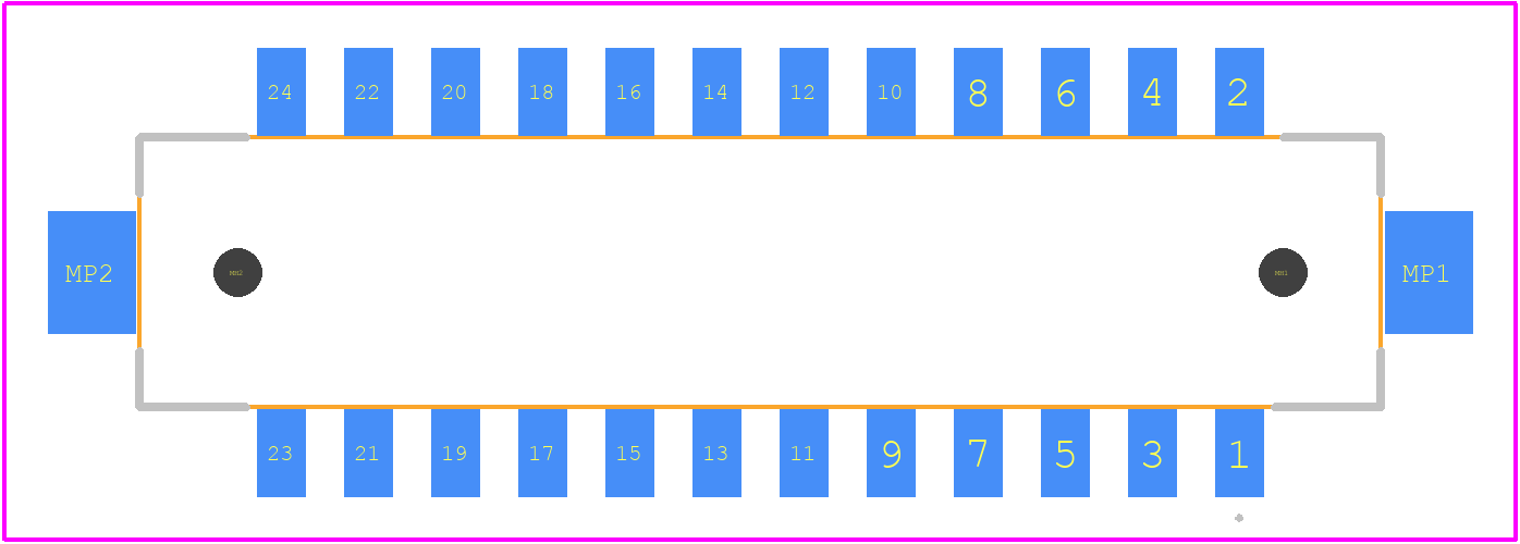 DF11-24DP-2V(57) - Hirose PCB footprint - Other - Other - DF11-24DP-2V(57)-1