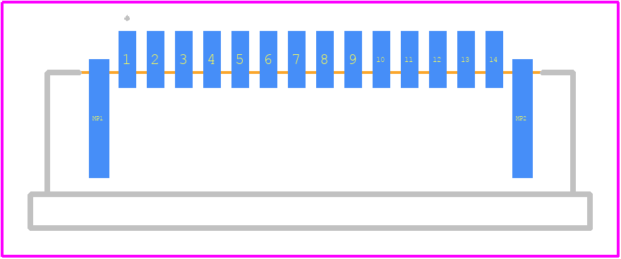 SFW14R-3STE9LF - Amphenol PCB footprint - Other - Other - SFW14R-3STE9LF-1