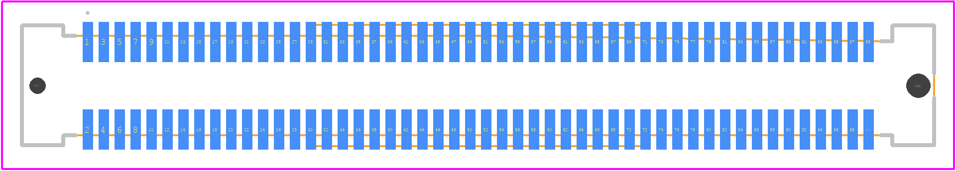 G832MB131003322HR - Amphenol Communications Solutions PCB footprint - Other - Other - G832MB131003322HR