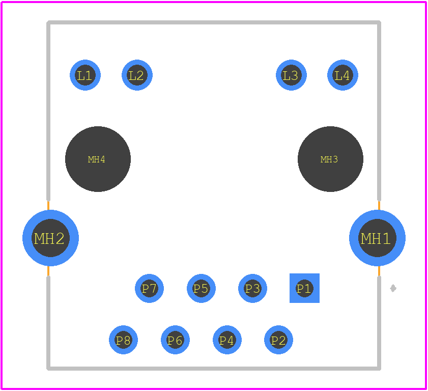 RJMG1V81N7141EH - Amphenol Communications Solutions PCB footprint - Other - Other - RJMG1V81N7141EH-1