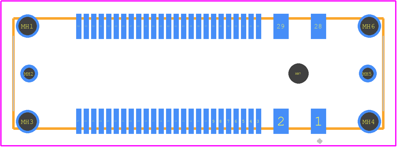 EX80-54S(30) - Hirose PCB footprint - Other - Other - EX80-54S(30)-1
