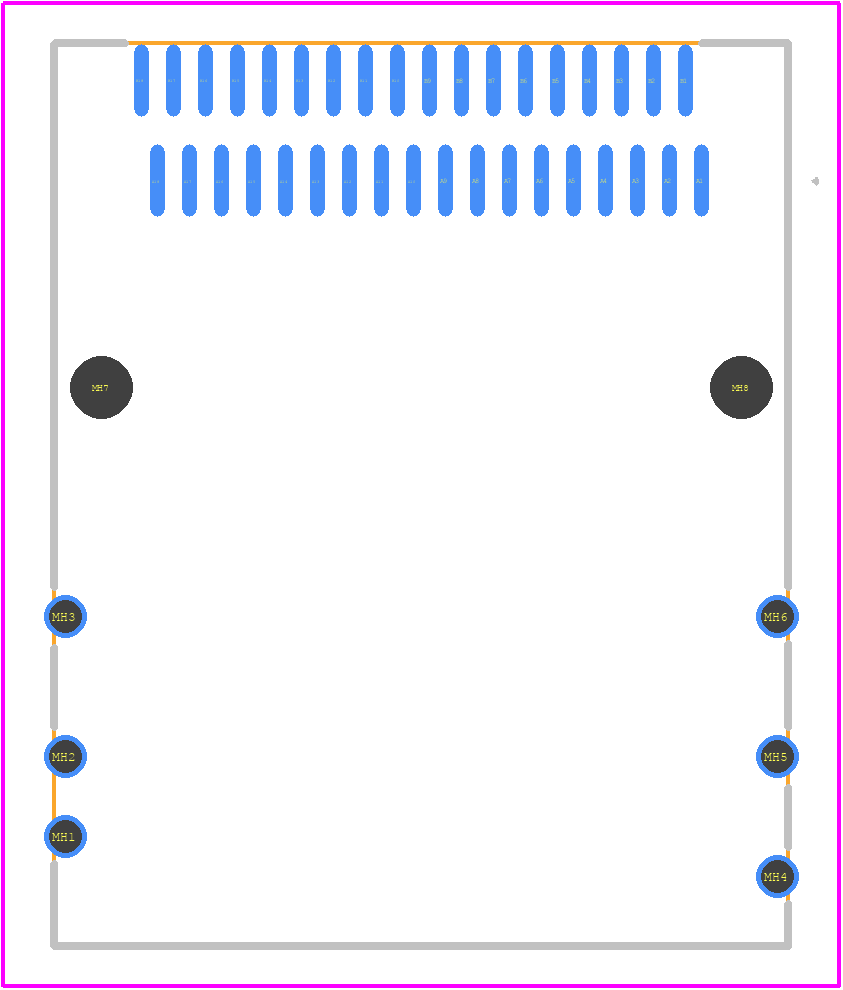 8AB36-2421-LJ - 3M PCB footprint - Other - Other - 8AB36-2421-LJ-1