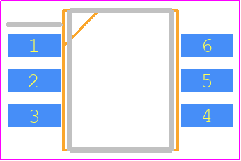 S9032-02 - Hamamatsu PCB footprint - Small Outline Packages - Small Outline Packages - 5mm x 4.1mm x 2mm