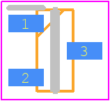 BC846-T - Rectron PCB footprint - SOT23 (3-Pin) - SOT23 (3-Pin) - SOT23(H=1.27mm)