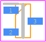 CM1215-01SO - onsemi PCB footprint - SOT23 (3-Pin) - SOT23 (3-Pin) - CM1215-01SO