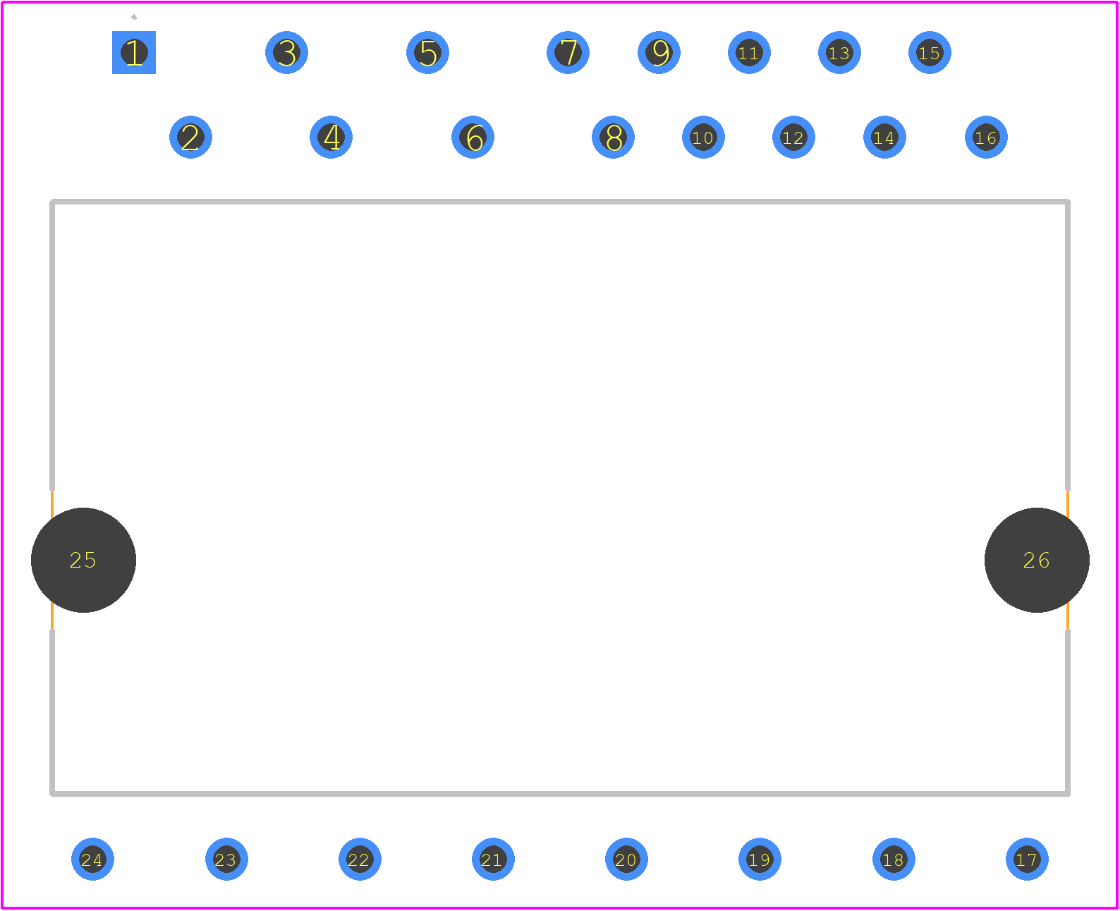 IM523M6AXKMA1 - Infineon PCB footprint - Other - Other - PG-MDIP-24-15