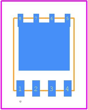 DMNH10H021SPSW-13 - Diodes Incorporated PCB footprint - Other - Other - PowerDI5060- 8 (SWP) (Type UX)