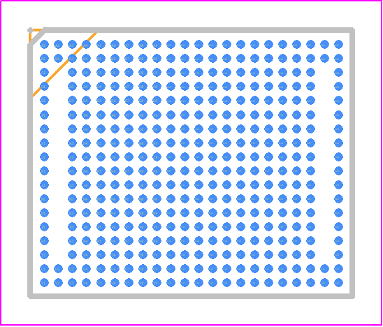 XCAU15P-1UBVA368I - AMD PCB footprint - BGA - BGA - UBVA368