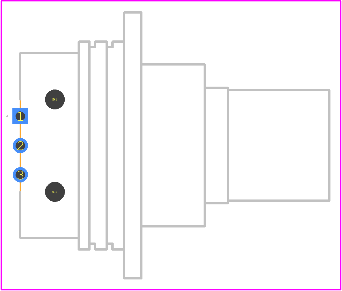 YD369-B33-AS4-119P - TE Connectivity PCB footprint - Other - Other - YD369-B33-AS4-119P-6