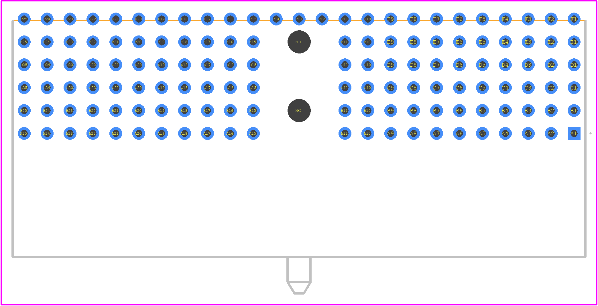 044766 - ERNI PCB footprint - Other - Other - 044766-1