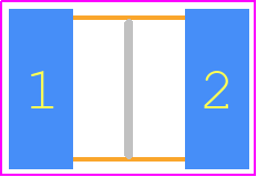 CNC6C100NF5%16V - EXXELIA PCB footprint - Capacitor Chip Non-polarised - Capacitor Chip Non-polarised - 1812