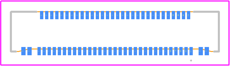FH62-61S-0.25SHW(99) - Hirose PCB footprint - Other - Other - FH62-61S-0.25SHW(99)-1