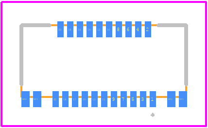 FH62-21S-0.25SHW(99) - Hirose PCB footprint - Other - Other - FH62-21S-0.25SHW(99)-3