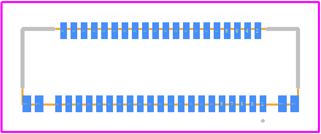 FH62-41S-0.25SHW(99) - Hirose PCB footprint - Other - Other - FH62-41S-0.25SHW(99)-1
