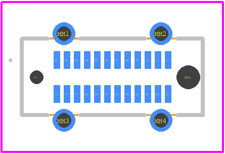 usb4115 - GCT (GLOBAL CONNECTOR TECHNOLOGY) PCB footprint - Other - Other - usb4115-2
