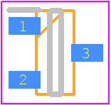 DZ23C13-V-GS08 - Vishay PCB footprint - SOT23 (3-Pin) - SOT23 (3-Pin) - SOT-23