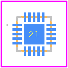 AVR16DD20-I/REB - Microchip PCB footprint - Other - Other - VQFN20