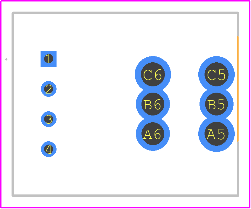 HX50-P - LEM PCB footprint - Other - Other - HX50-P-2