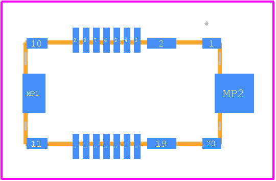 BF4-RX-14DS-0.5V - Hirose PCB footprint - Other - Other - BF4-RX-14DS-0.5V-2