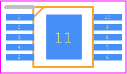 SN6507DGQR - Texas Instruments PCB footprint - Small Outline Packages - Small Outline Packages - DGQ0010H_1
