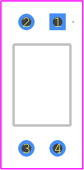 FOD817B300W - onsemi PCB footprint - Other - Other - PDIP4 4.6x6.5, 2.54P CASE 646CA ISSUE O