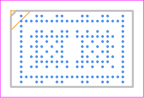 XVF3500-FB167-C - XMOS PCB footprint - BGA - BGA - 167bga