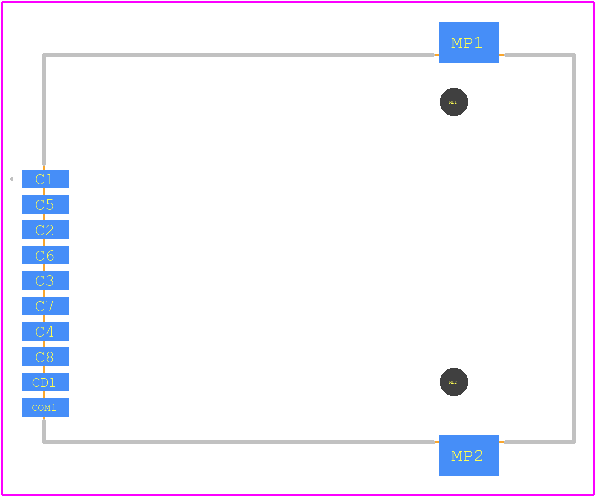 115A-BDA0-R01 - ATTEND PCB footprint - Other - Other - 115A-BDA0-R01-1