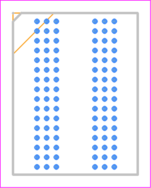 KTDMAG4B632BGIBAT - SMARTsemi PCB footprint - BGA - BGA - 96-BALL (10.3x13.3 mm)