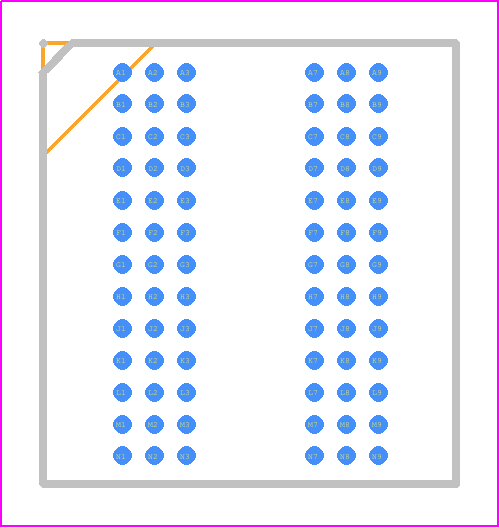 KTDMAG4B832BGIBAT - SMARTsemi PCB footprint - BGA - BGA - 78-BALL (10.3x11.0 mm)