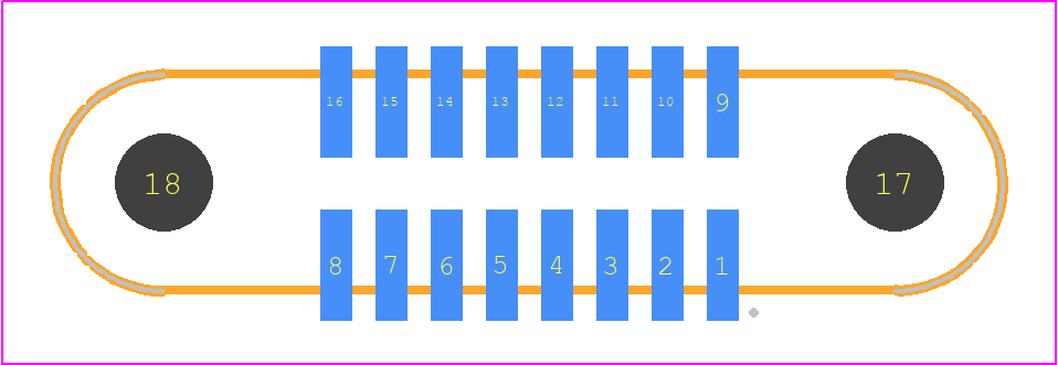 G125-FS11605F3P - Harwin PCB footprint - Other - Other - G125-FS11605F3P