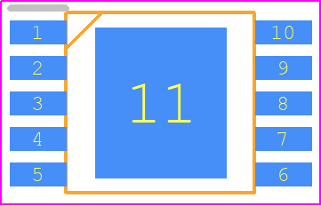 NVMJST2D6N08H - onsemi PCB footprint - Small Outline Packages - Small Outline Packages - LFPAK10 7.5x5 CASE 760AG ISSUE B