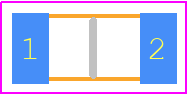 RH73X2B10GKTN - TE Connectivity PCB footprint - Resistor Chip - Resistor Chip - 1206 (3216 Metric)