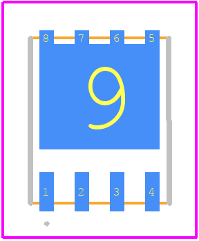 STL50N3LLH5 - STMicroelectronics PCB footprint - Other - Other - PowerFLAT™ (6x5)