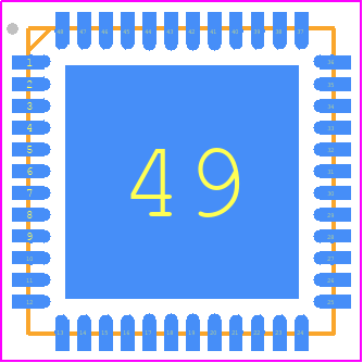 R7FA6T2AB3CNE#AA1 - Renesas Electronics PCB footprint - Quad Flat No-Lead - Quad Flat No-Lead - PWQN0048KC-A-2022.