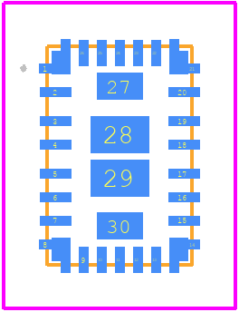 TPSM63603EXTRDHR - Texas Instruments PCB footprint - Other - Other - RDH0030A