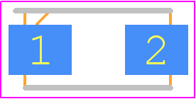 SS34-MS - MSKSEMI PCB footprint - Diodes Moulded - Diodes Moulded - SS34-MS