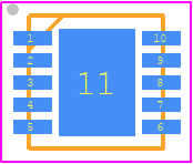 EUP8010A-JIR1 - EUTECH PCB footprint - Small Outline No-lead - Small Outline No-lead - EUP8010A-JIR1