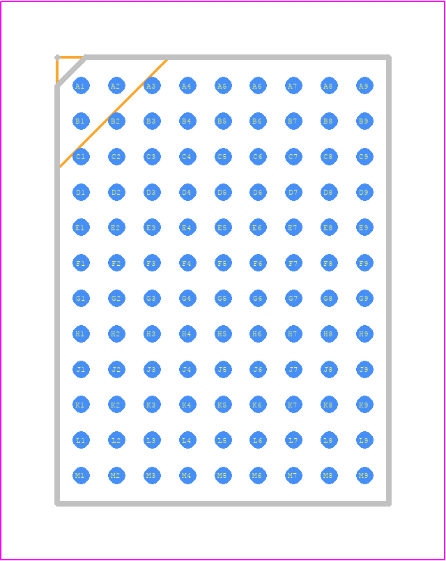 LTM8064EY#PBF - Analog Devices PCB footprint - BGA - BGA - BGA Package 108-Lead (16mm × 11.9mm × 4.92mm)