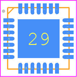 TGC4610SM - Qorvo PCB footprint - Quad Flat No-Lead - Quad Flat No-Lead - TGC4610SM