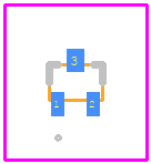 DTC114TM3 - onsemi PCB footprint - Other - Other - SOT−723_2022